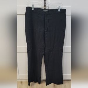 Banana republic black stretch linen pants
